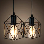 Suspension Hexagonale Métal Industriel Luminaire Chambre