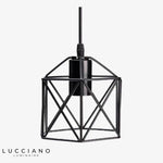 Suspension Hexagonale Métal Industriel Luminaire Chambre