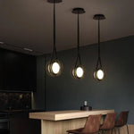 Suspension Led Avec Boule En Verre Luminaire Chambre
