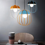 Suspension Led Citrouille Scandinave Colorée Luminaire Chambre