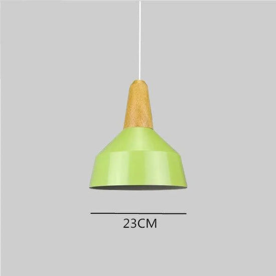 Suspension Led Conique Multiforme Colorée A / Vert Luminaire Chambre