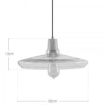 Suspension Led Conique Verre Et Bois Luminaire Chambre