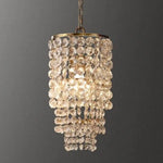 Suspension Led Cristal Doré Ou Argenté Doré Luminaire Chambre