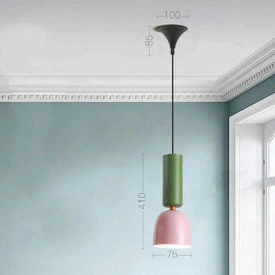 Suspension Led Design Abat-Jour Coloré Topaz B Luminaire Chambre