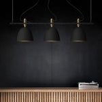 Suspension Led Design Multi-Abat-Jours Noirs Luminaire Chambre