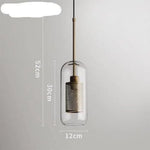 Suspension Led Industrielle Avec Verre Loft E Luminaire Chambre