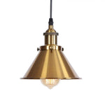 Suspension Led Industrielle Métal Coloré Luminaire Chambre