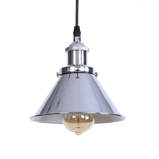 Suspension Led Industrielle Métal Coloré Luminaire Chambre