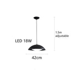Suspension Led Koleen Abat-Jour Métal Luminaire Chambre