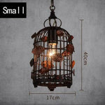 Suspension Led Métal Style Cage Oiseaux A Luminaire Chambre