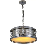 Suspension Led Métal Tambour Luminaire Chambre