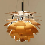 Suspension Led Plaques Colorées Pinecone Luminaire Chambre