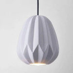 Suspension Led Résine Colorée Hang Blanc Luminaire Chambre