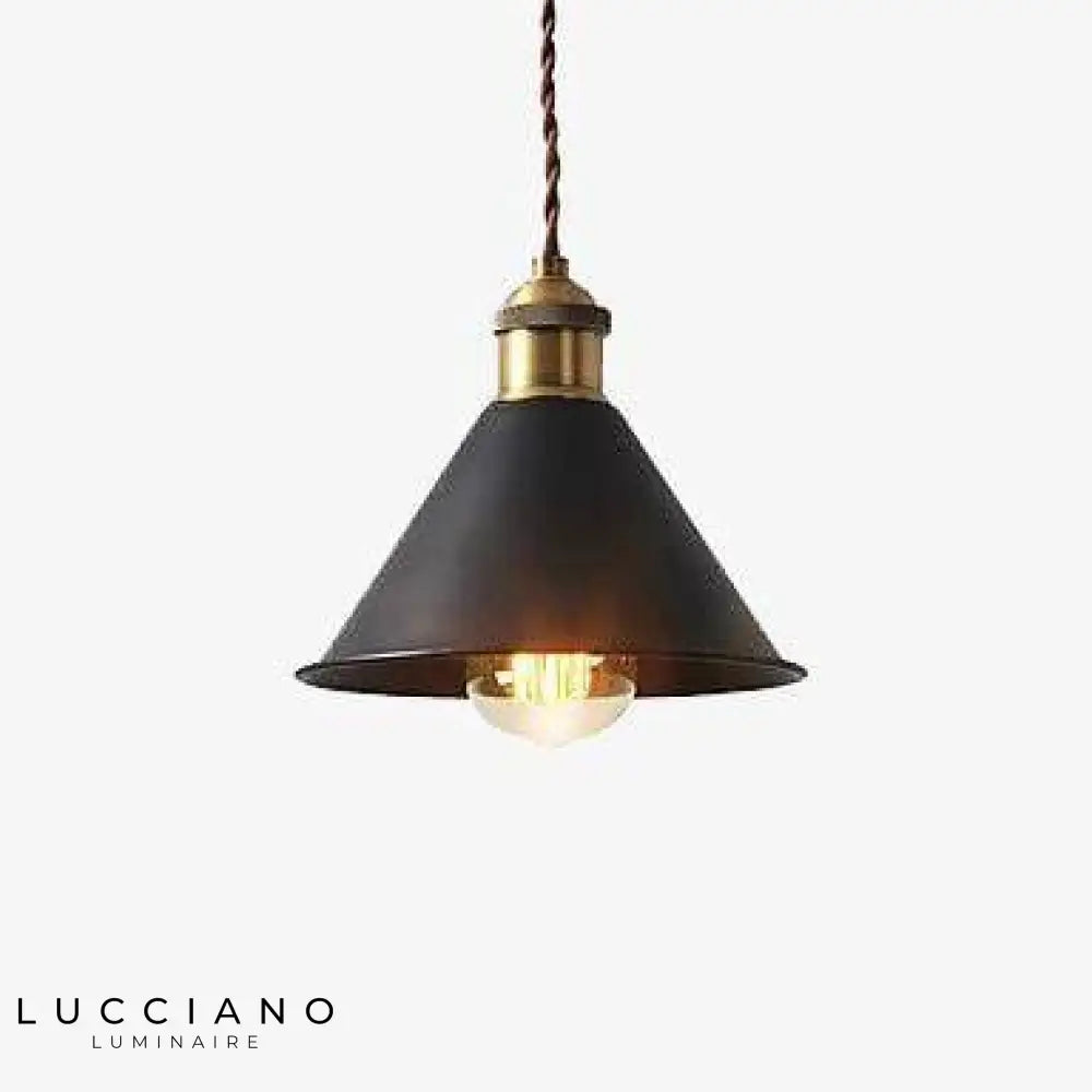 Suspension Led Style Industriel Métal Luminaire Cuivre