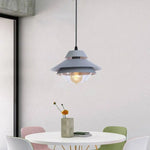 Suspension Led Vintage Métal Et Verre Coloré Luminaire Chambre