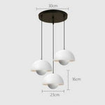 Suspension Maryana Abat-Jour Demi-Cercle Coloré B Luminaire Chambre