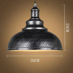 Suspension Métal Loft Rustique Argenté / 30X25Cm Luminaire Chambre
