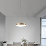 Suspension Minimaliste En Métal Pathen Cuivre / Froide Luminaire Chambre