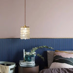 Suspension Moderne Pampilles Nacre Mermadia Luminaire Chambre