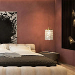 Suspension Moderne Pampilles Nacre Mermadia Luminaire Chambre