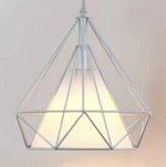 Suspension Nordique Birdcage Design Blanc / 25Cm Luminaire Chambre