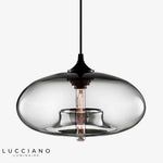 Suspension Ovale Verre Ball Luminaire Chambre