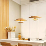 Suspension Scandinave Abat-Jour Bois Zoraida Luminaire Chambre