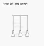 Suspension Verre Blanc Style Bouteille Luminaire Chambre