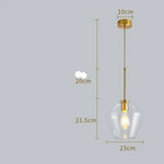 Suspension Verre Cognac Marron Formes Variées B - Transparent Luminaire Chambre