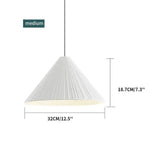 Suspensions Design Island En Cône Coloré Blanc - 32X18 7Cm Luminaire Chambre