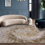 Tapis Vintage Tornade Dorée Grise Luminaire Doré