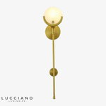 Voici La Transformation Du Titre: Applique Murale En Métal Et Verre Moderne Élégante Long -