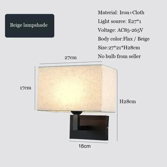 Voici Le Nouveau Titre: Applique Murale Nordique Élégante Design Minimaliste. Beige Sans Ampoule