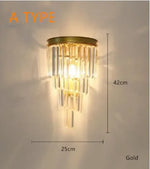 Voici Le Titre Transformé: Applique Murale En Cristal Élégante Design Contemporain A Type D’or