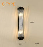 Voici Le Titre Transformé: Applique Murale En Cristal Élégante Design Contemporain Type G Noir /