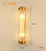 Voici Le Titre Transformé: Applique Murale En Cristal Élégante Design Contemporain Type G Or /