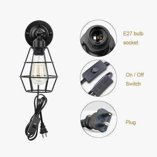 Voici Le Titre Transformé En Respectant Vos Instructions: Applique Murale Vintage Industrielle